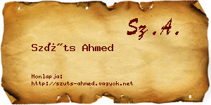 Szüts Ahmed névjegykártya